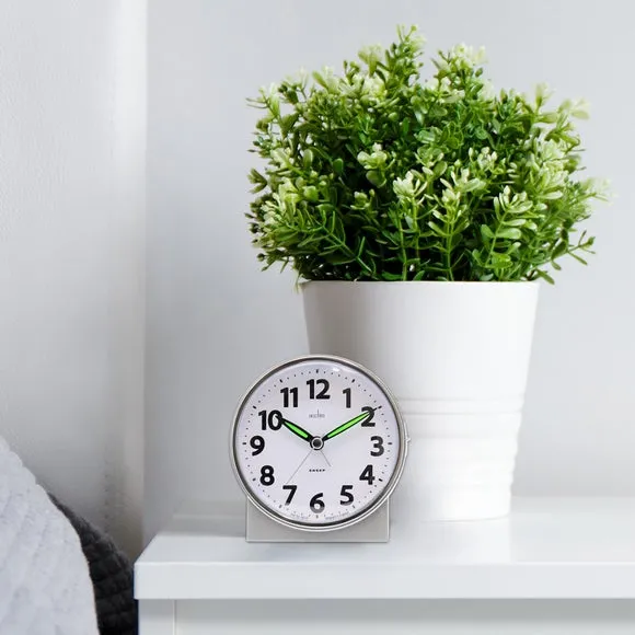 Acctim Micah Non Ticking Analogue Alarm Clock 1