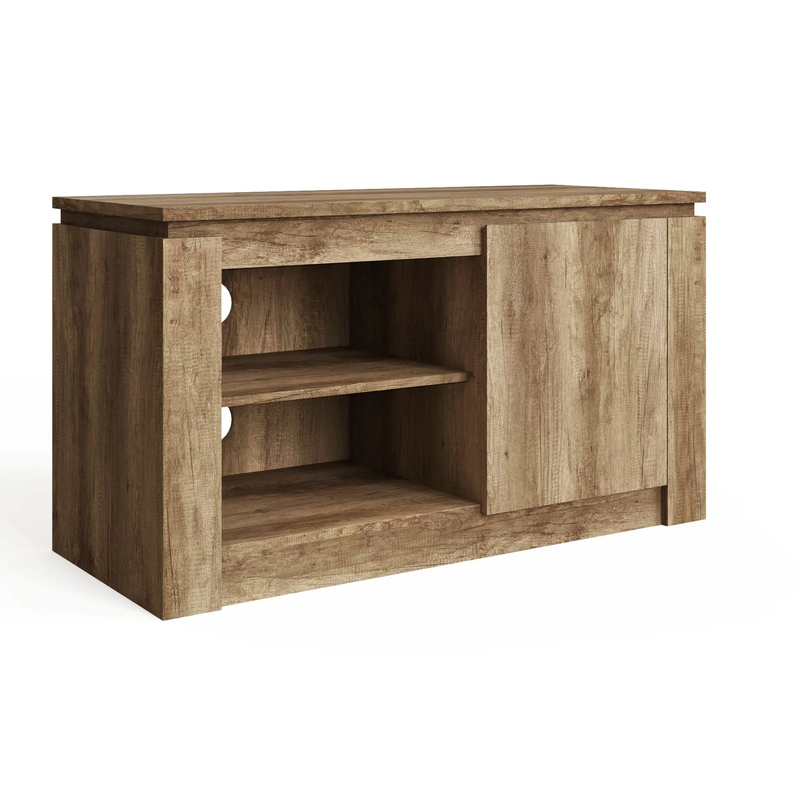 GFW Canyon Compact TV Unit in Light Oak 3