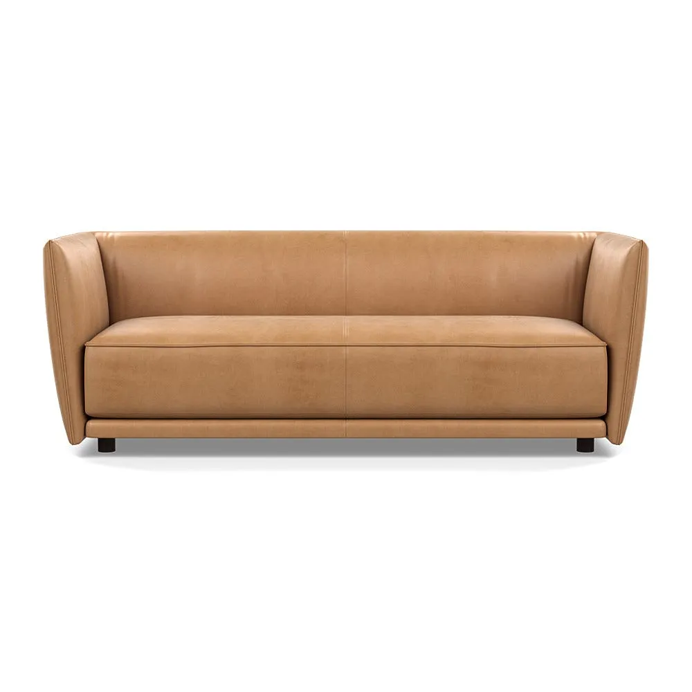 Heal's Valley 3 Seater Sofa Daino Parchment Walnut Stain Feet 1