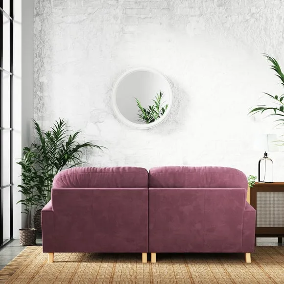 Martha Vintage Chenille Corner Chaise Sofa 4