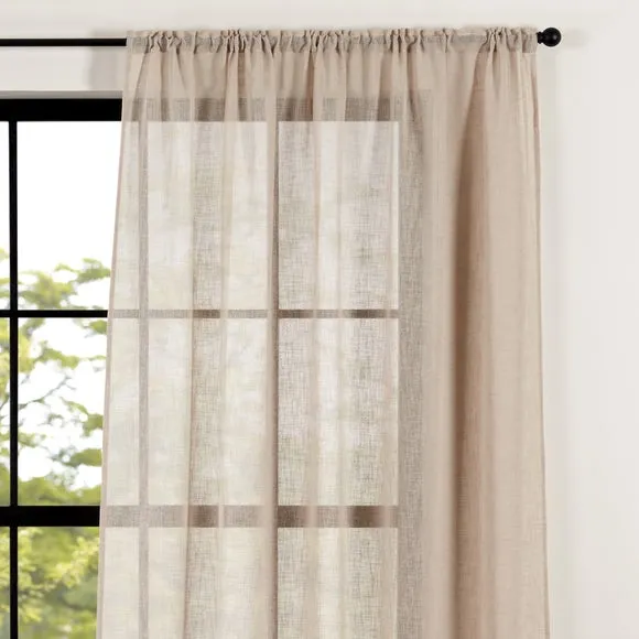 Recycled Polyester Slot Top Single Voile Panel 1