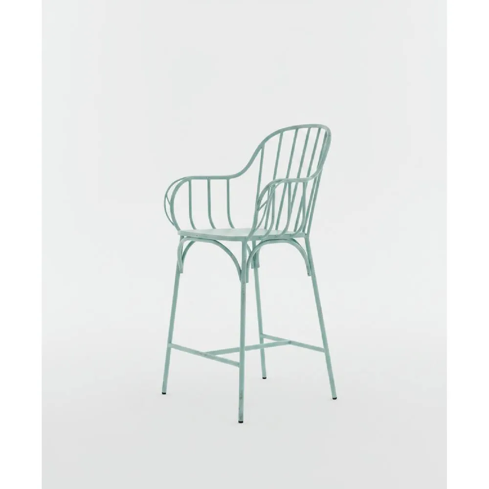 netfurniture Dansoe aluminium bar stool indoor or outdoor use in Blue