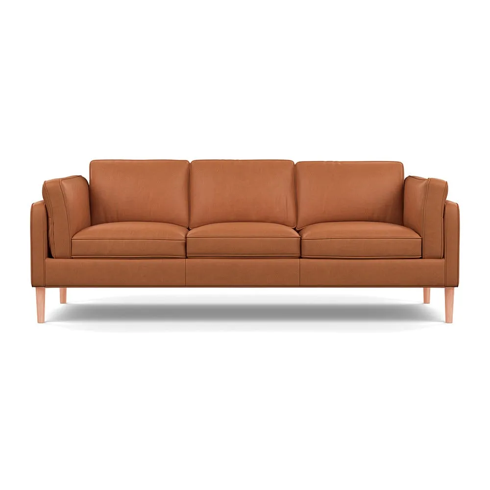 Heal's Sonno 4 Str Sofa Linea Leather 680 Natural Feet 1