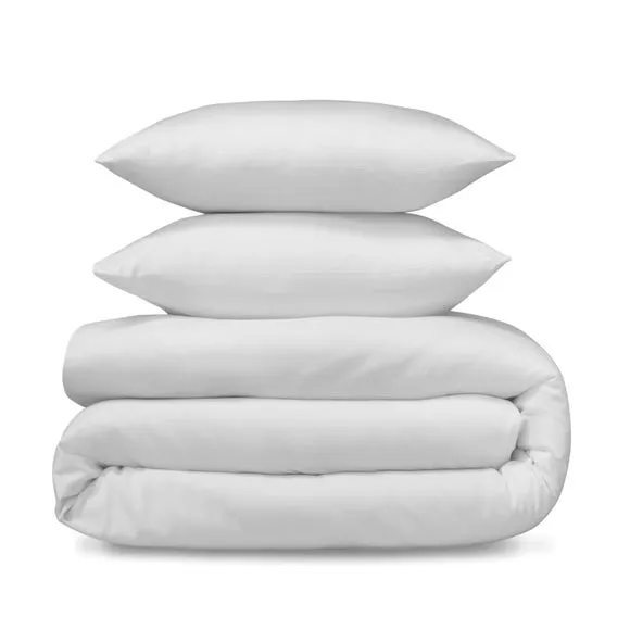 Super Soft Microfibre Plain Duvet Cover and Pillowcase Set 4