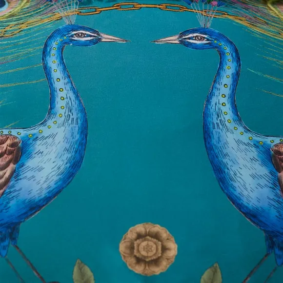 Matthew Williamson Xanadu Peacock 100% Cotton Duvet Cover & Pillowcase Set 4