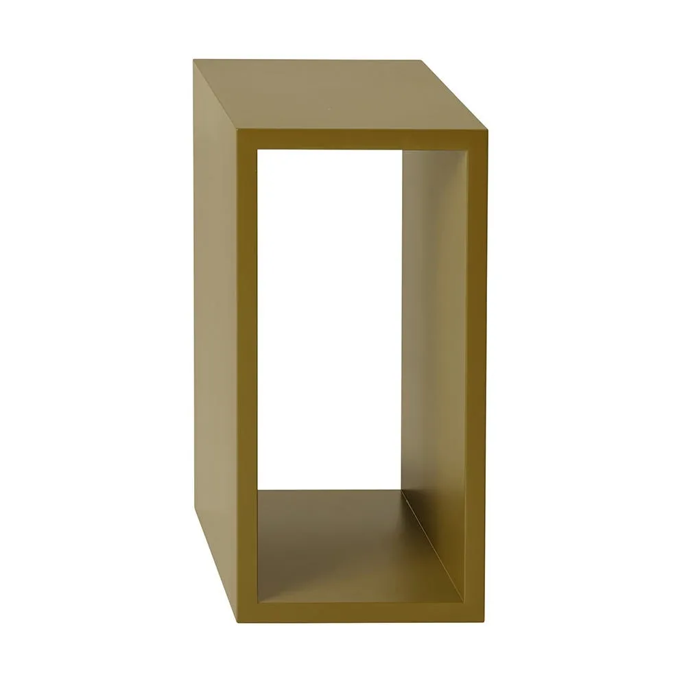 Muuto Stacked Storage System Module Open Small Brown Green 2