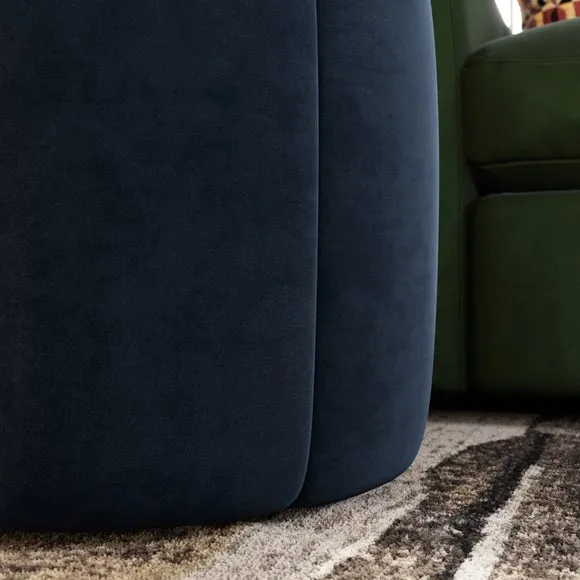 Pumpkin Velvet Footstool 2