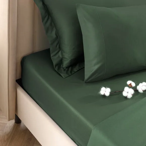 Dorma Smooth & Soft 300 Thread Count 100% Cotton Sateen Fitted Sheet