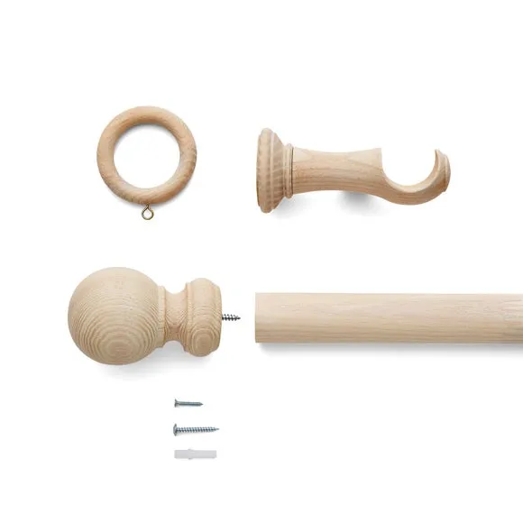 Tilton Wood Curtain Pole 4