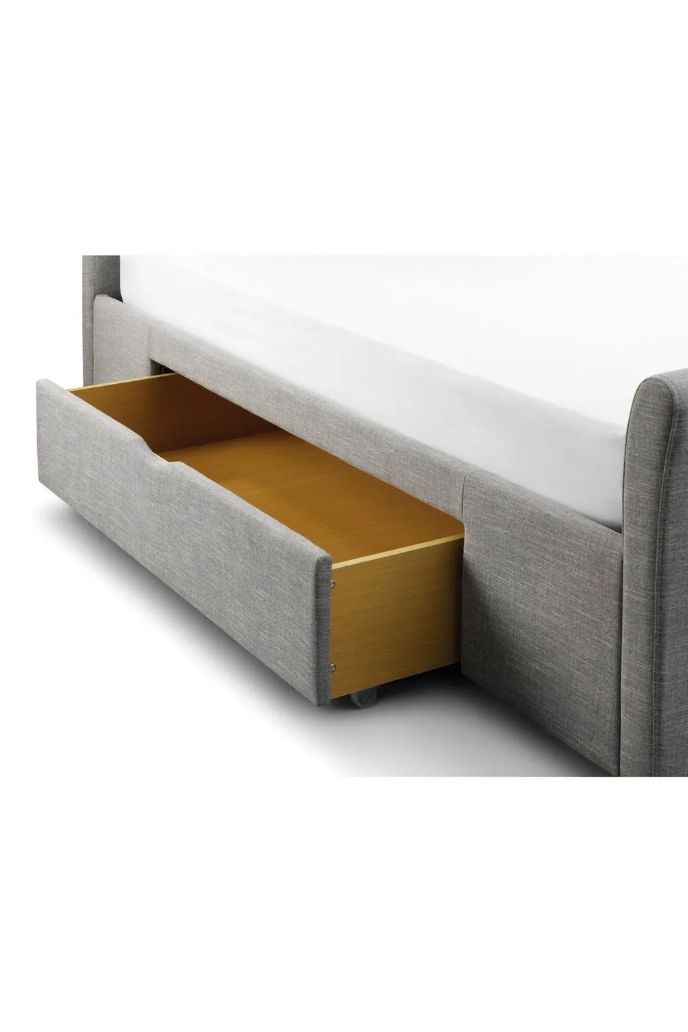 Julian Bowen Capri Upholstered Storage Bed with 2 Drawers in Grey 3