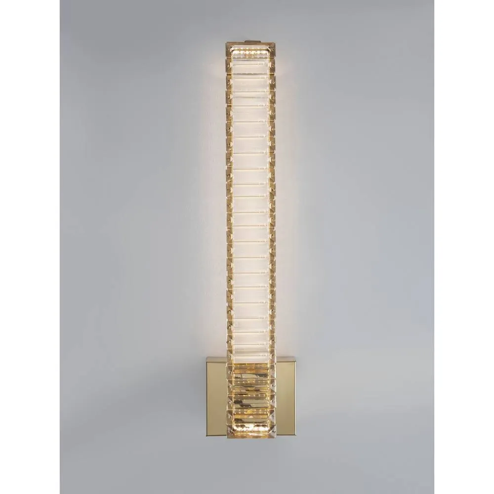 Netlighting Aurelia Wall Lamp Gold Metal Crystal LED 19W 1707Lm 3500K 2
