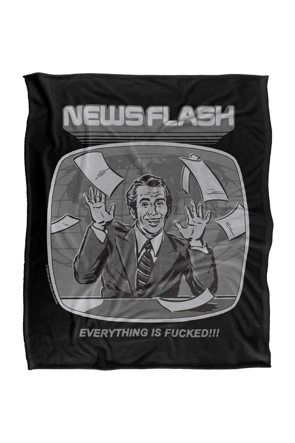 Steven Rhodes Newsflash Silky Touch Super Soft Throw Blanket