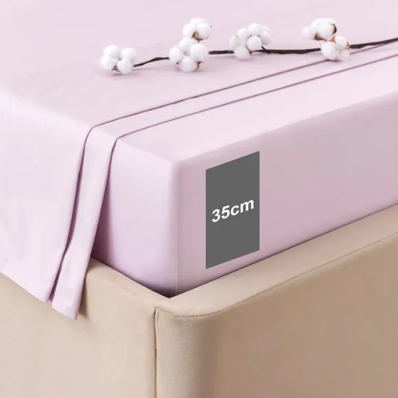 Dorma Smooth & Soft 300 Thread Count 100% Cotton Sateen Fitted Sheet 2