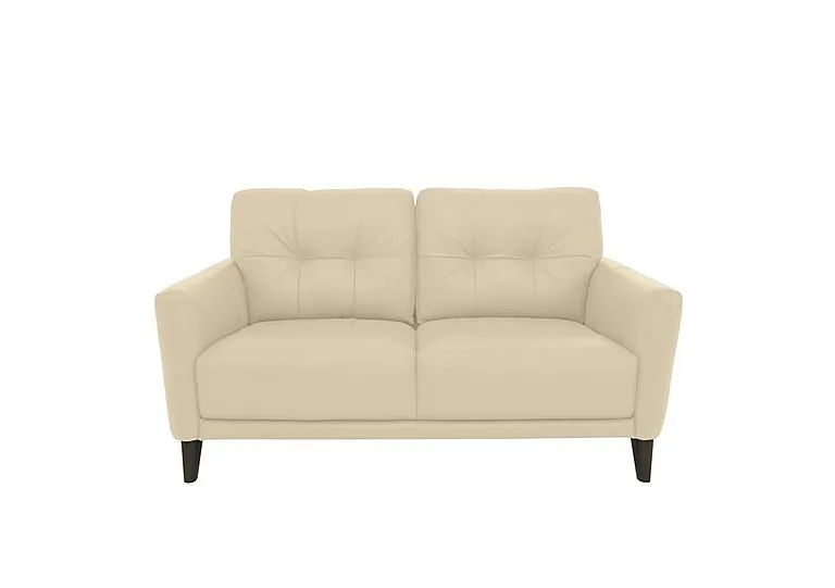 Uno Leather 2 Seater Sofa - BV Bisque