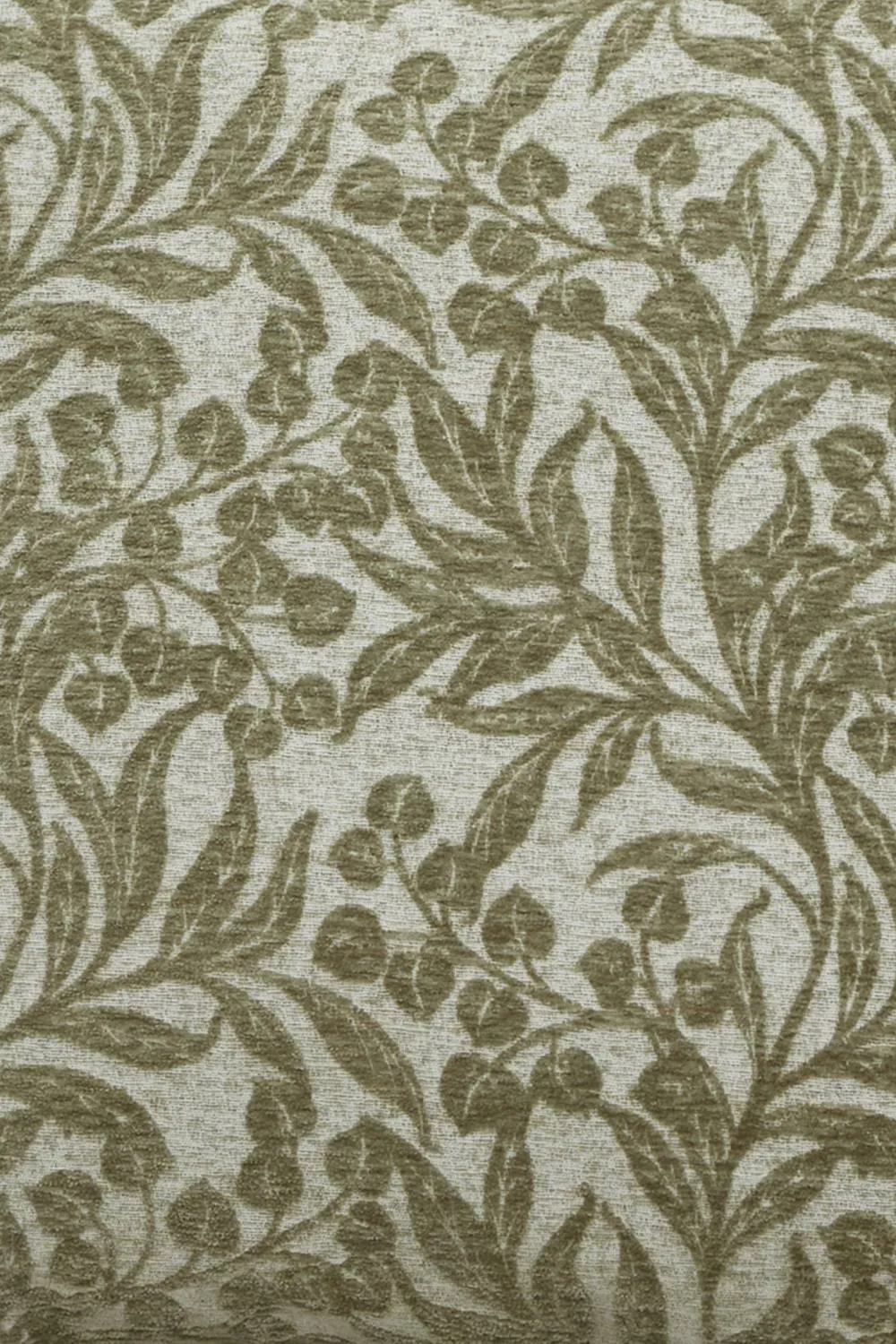 Bianca 'Chenille Leaves' Cushion in Green 2