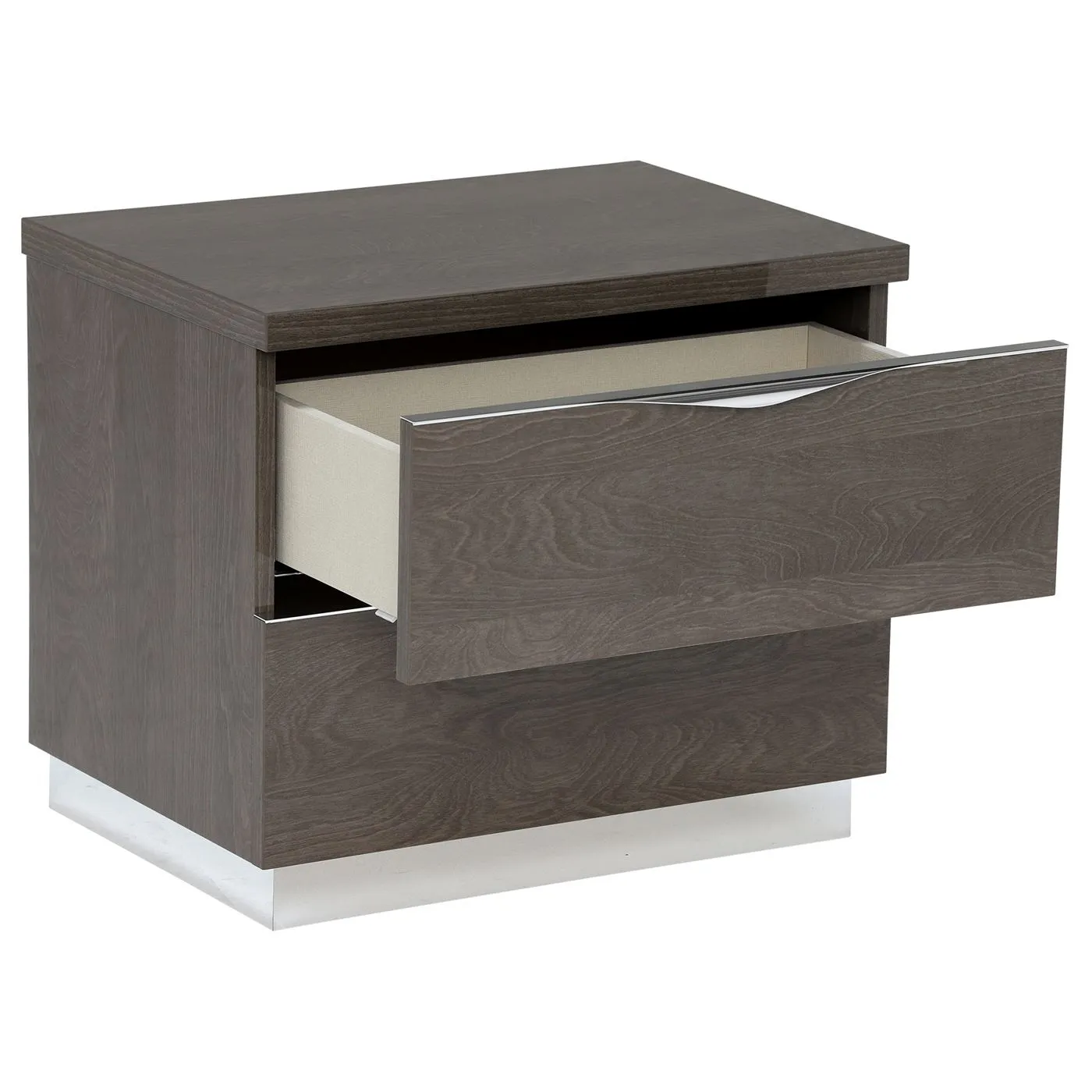 Lutyen Small Bedside Table, Grey Wood | Barker & Stonehouse 3