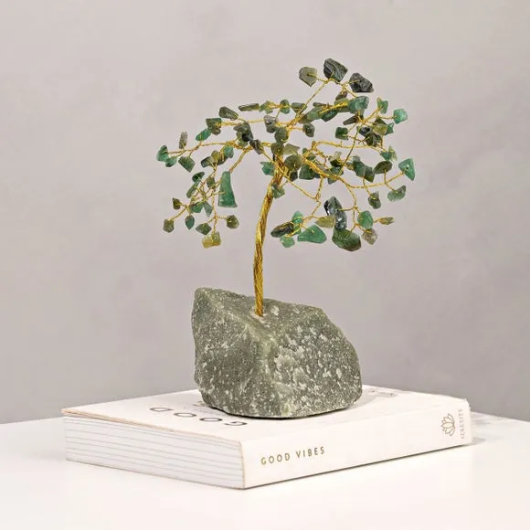 Serenity Luck Green Adventurine Gemstone Tree