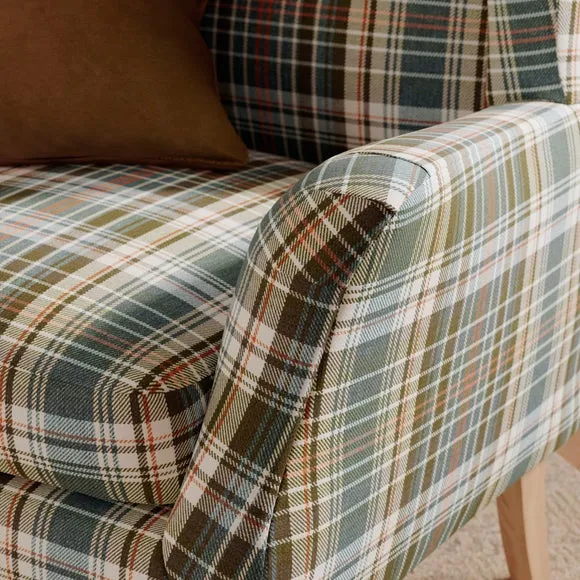 Charnwood Check Occasional Armchair 3