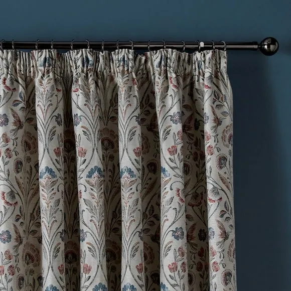 Antoinette Jacquard Pencil Pleat Curtains 1