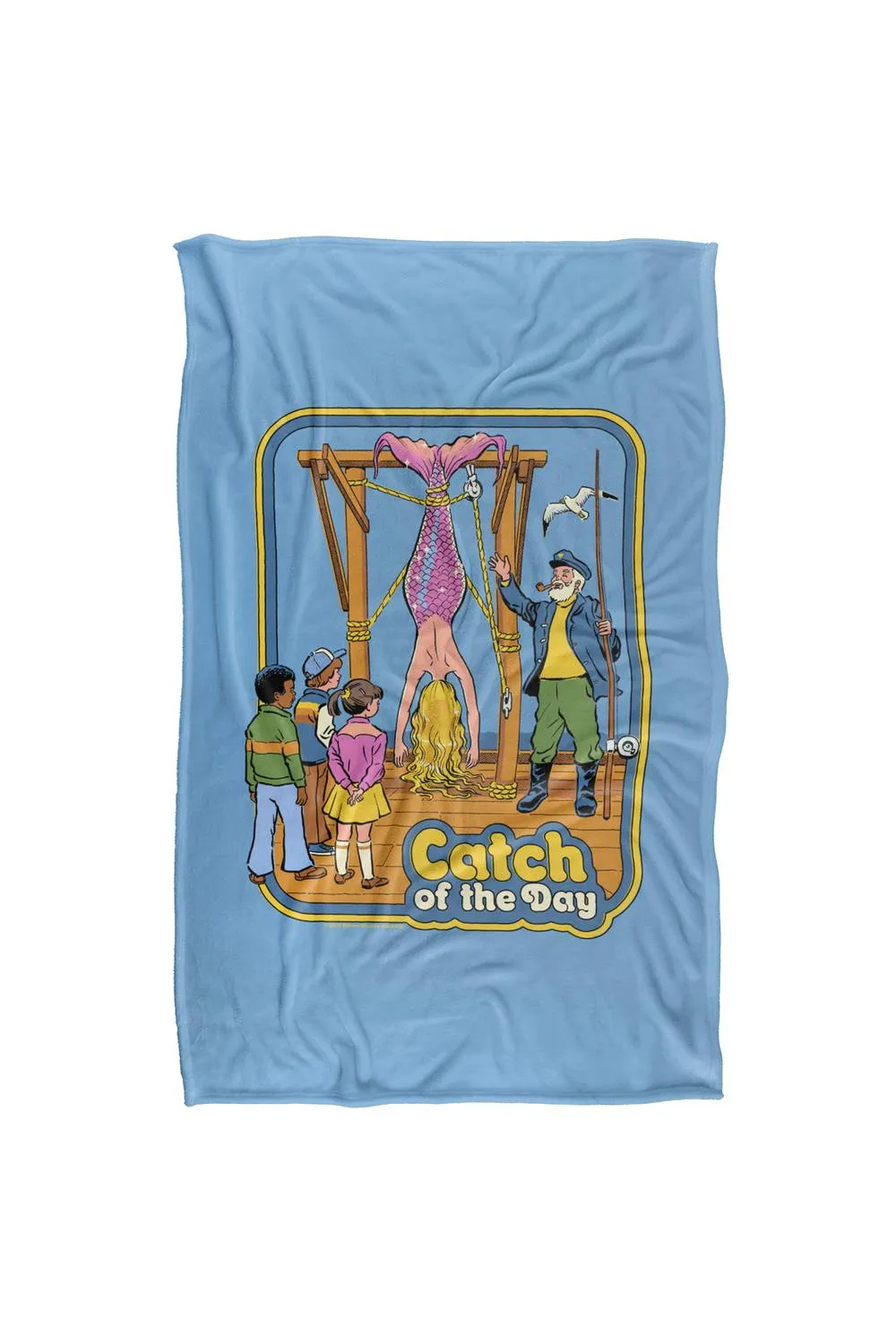 Steven Rhodes Catch Of The Day Silky Touch Super Soft Throw Blanket