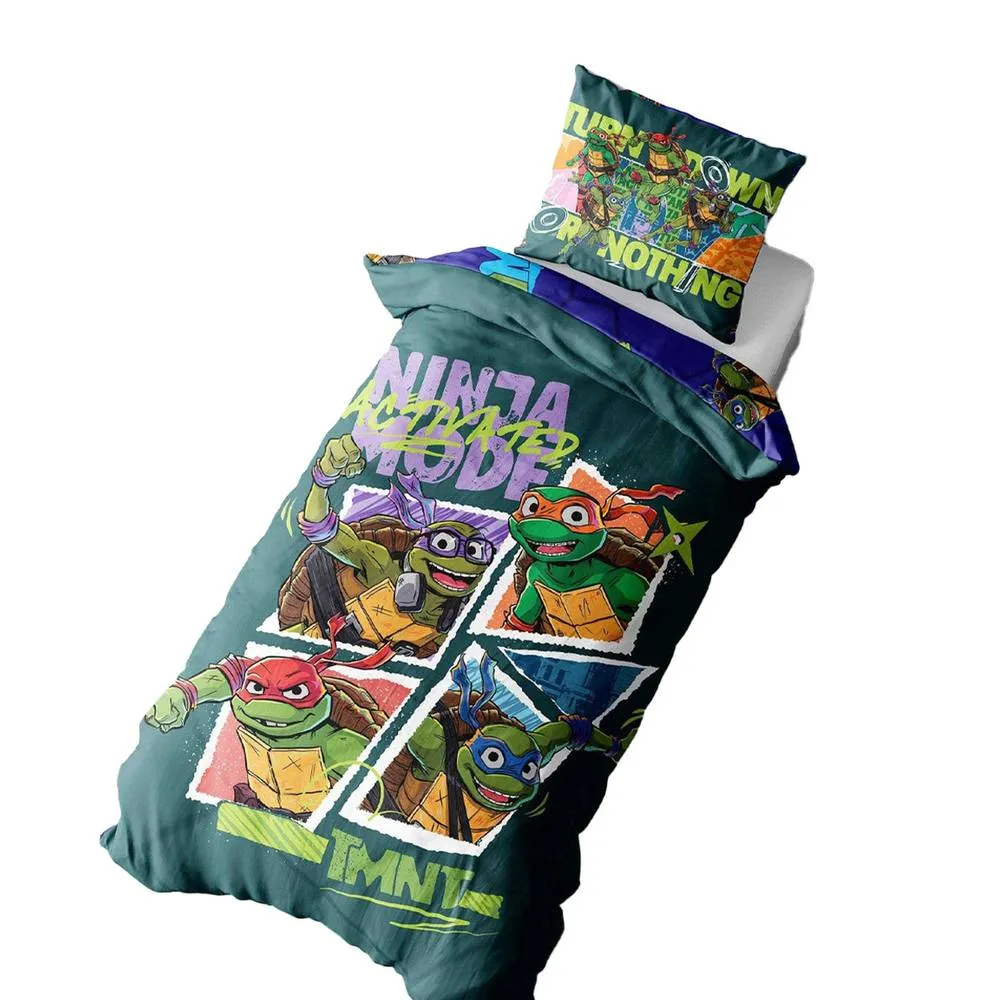 TMNT Teenage Mutant Ninja Turtles Reversible Duvet Cover Set