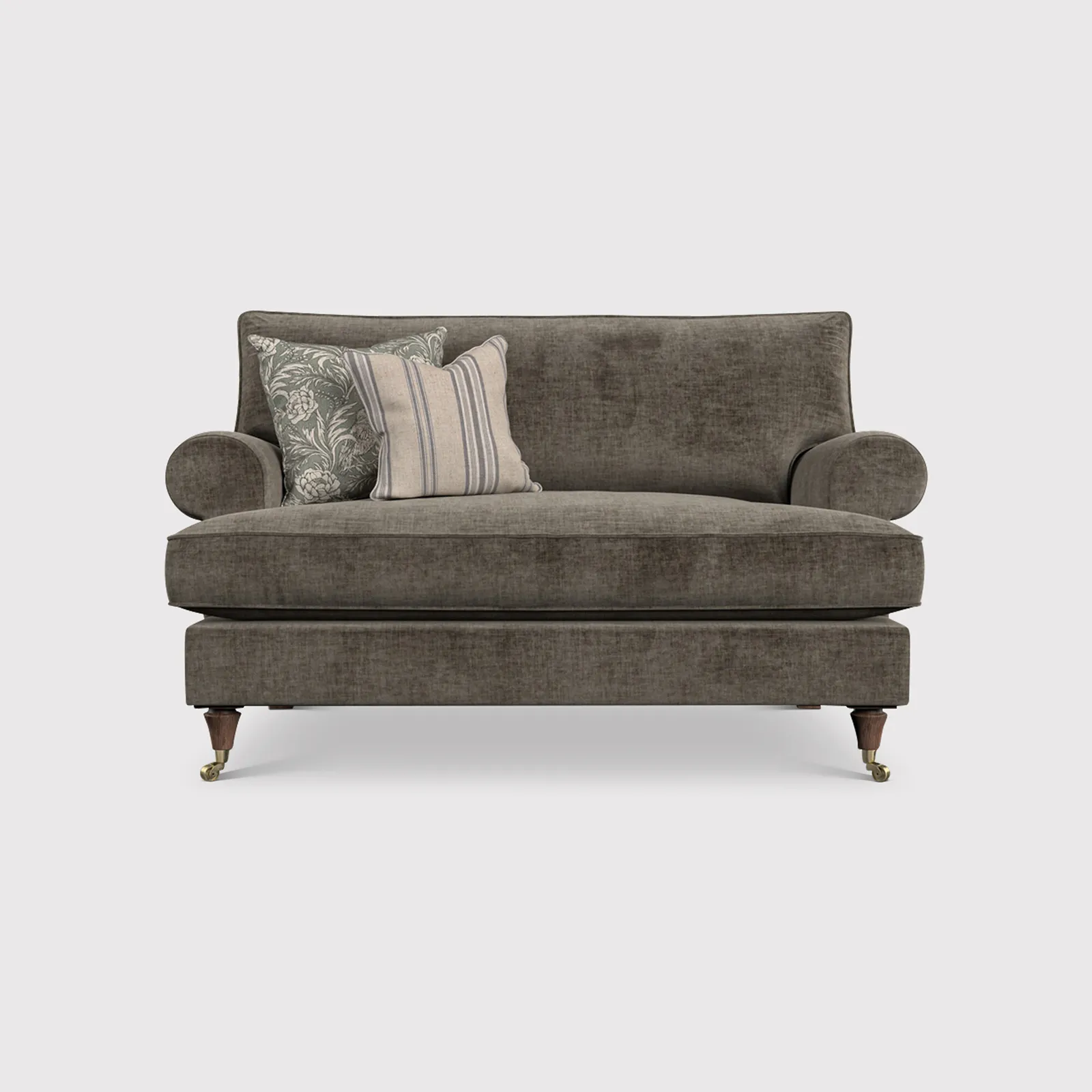 English Heritage Finch Cuddler Standard Back, Grey Fabric | Barker & Stonehouse 1