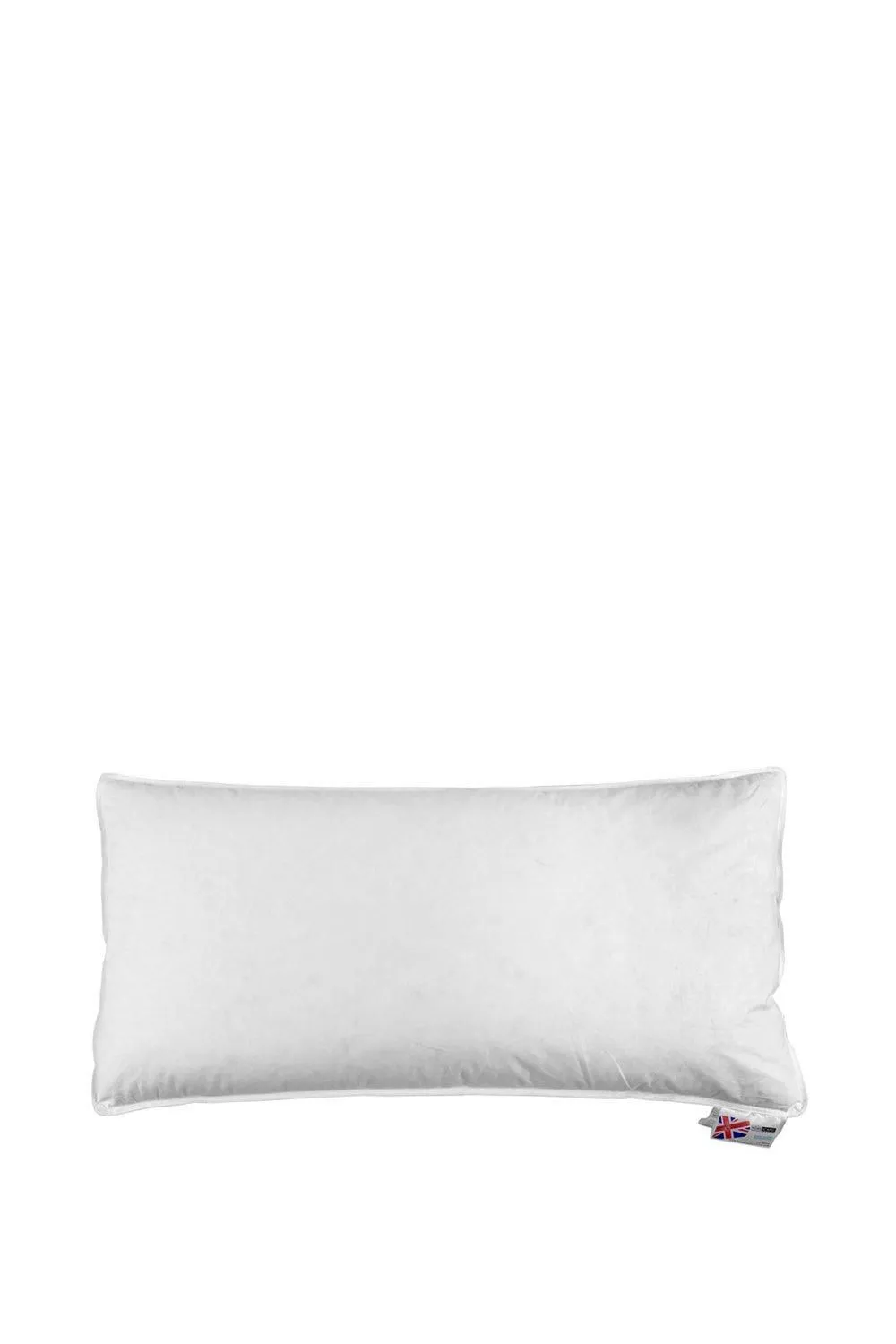 Homescapes Goose Feather & Down Euro Continental Pillow Pair - 40cm x 80cm in White 2