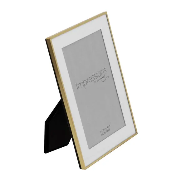 Impressions Brushed Brass Photo Frame 2