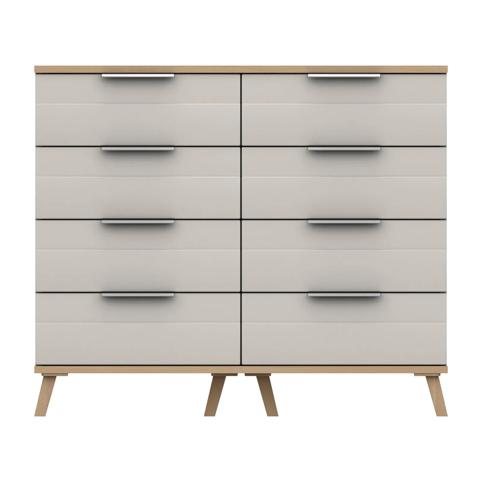Murray 8 Drawer Wide Chest Off White
