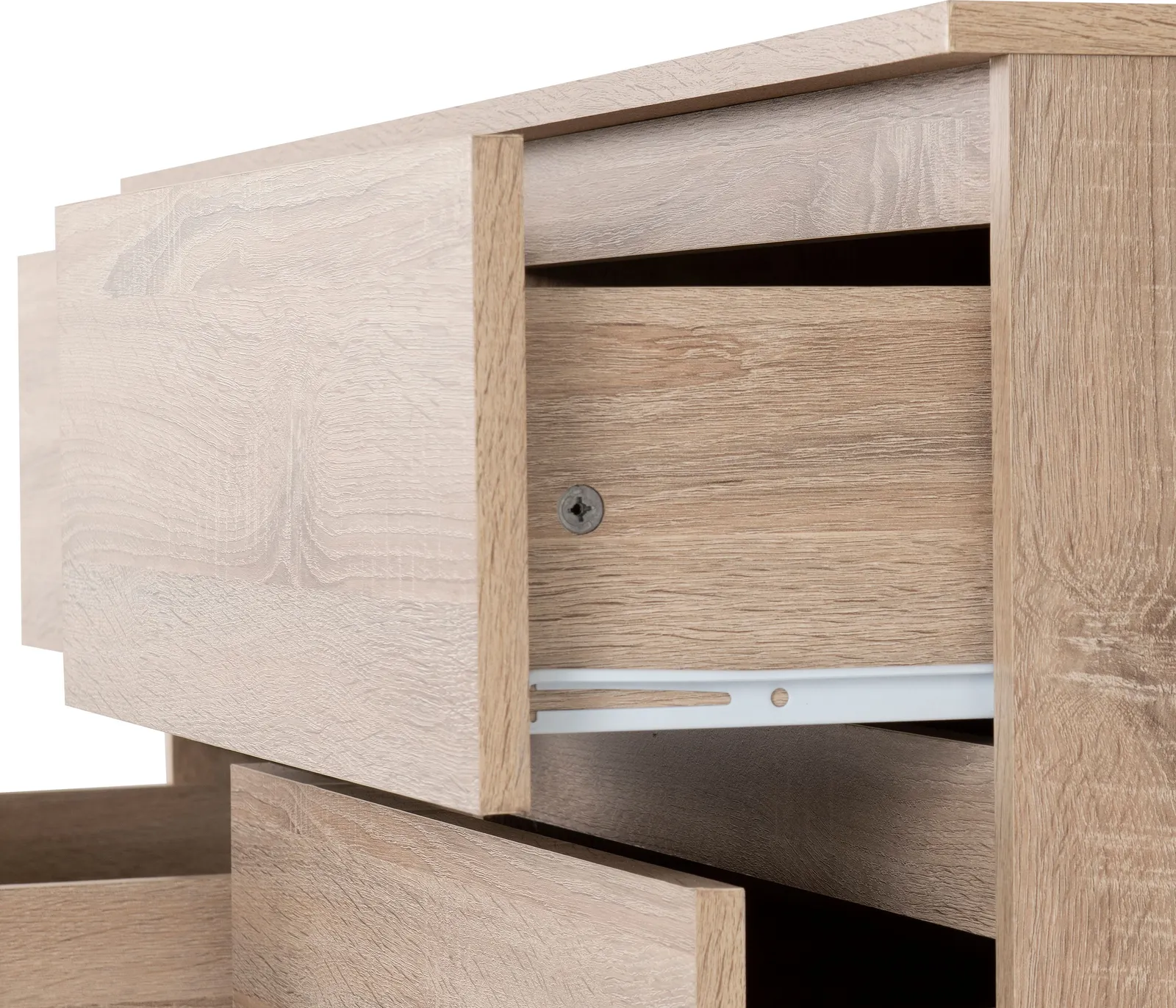 Seconique Malvern 6 Drawer Chest in Light Oak 5