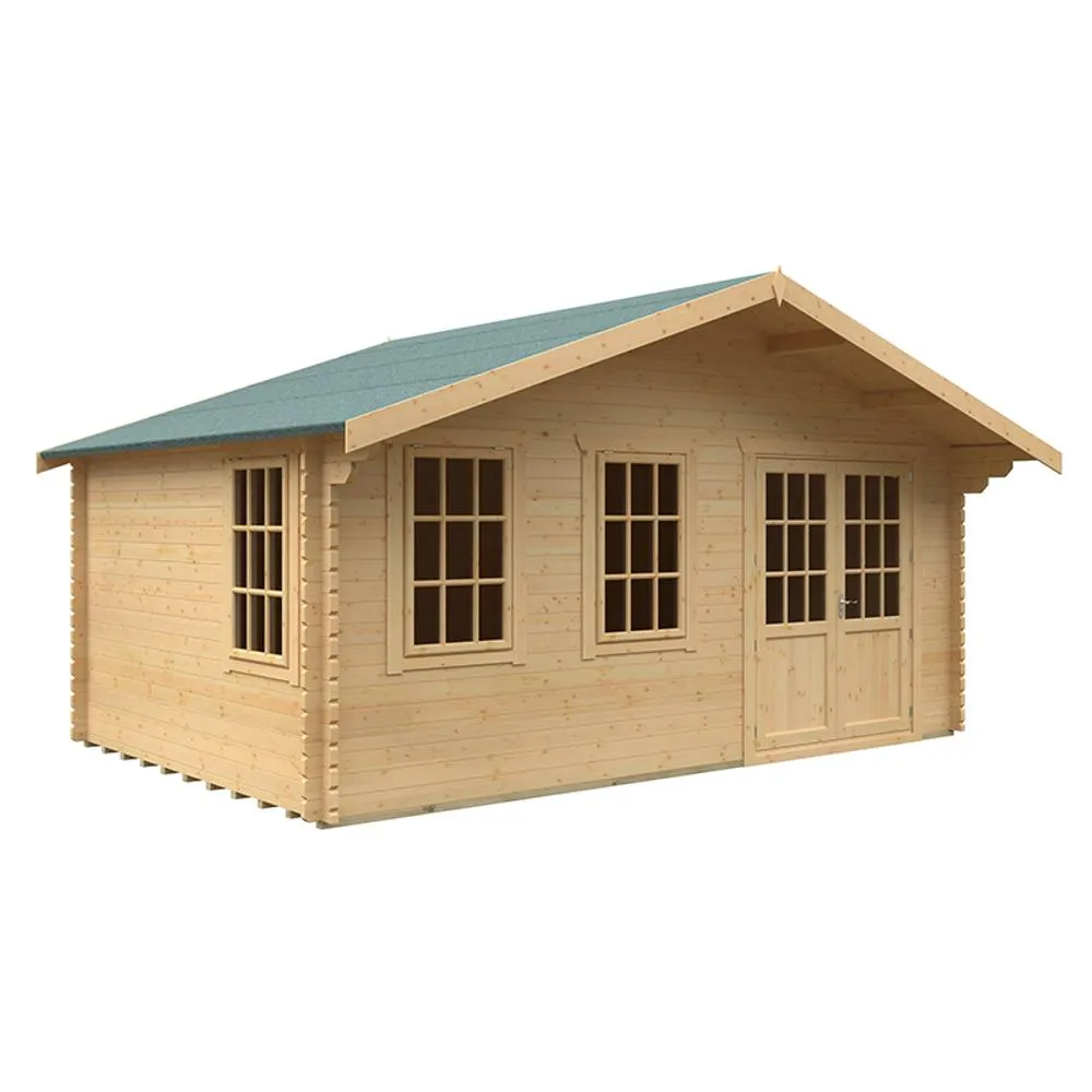 Buttercup Farm 12x18 The Forde 44mm Cabin - L355 x W535 x H302.9 cm in Natural 1