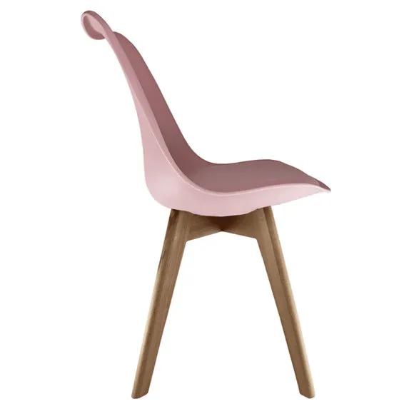 Fusion Living Soho Plastic Dining Chair with Squared Legs 4