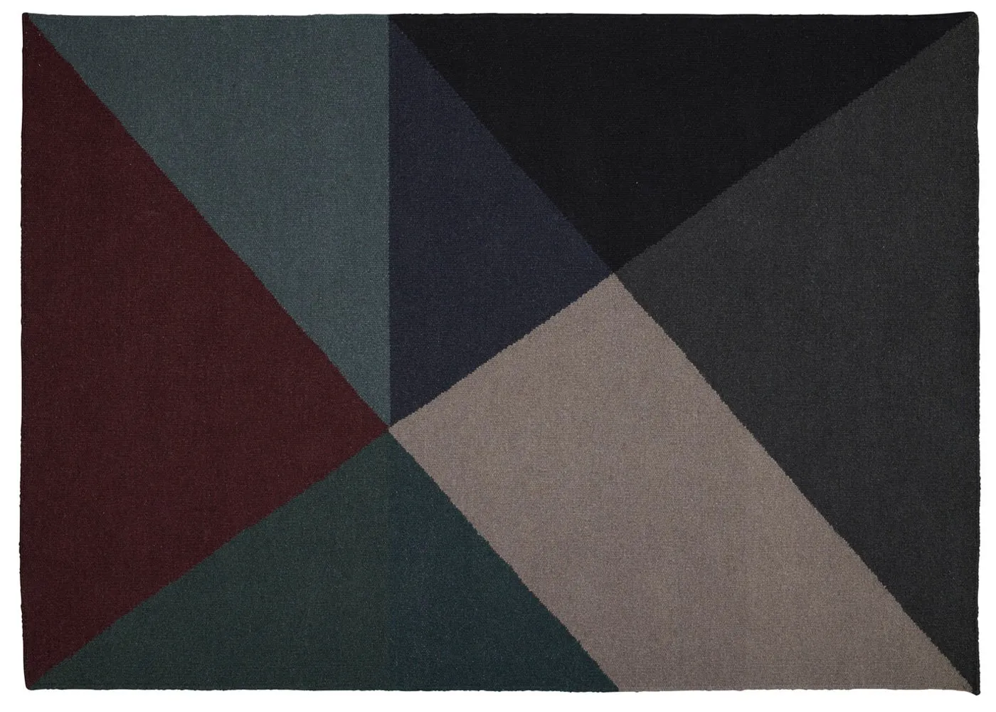 Linie Design Metri Rug Dark Green 140 x 200cm