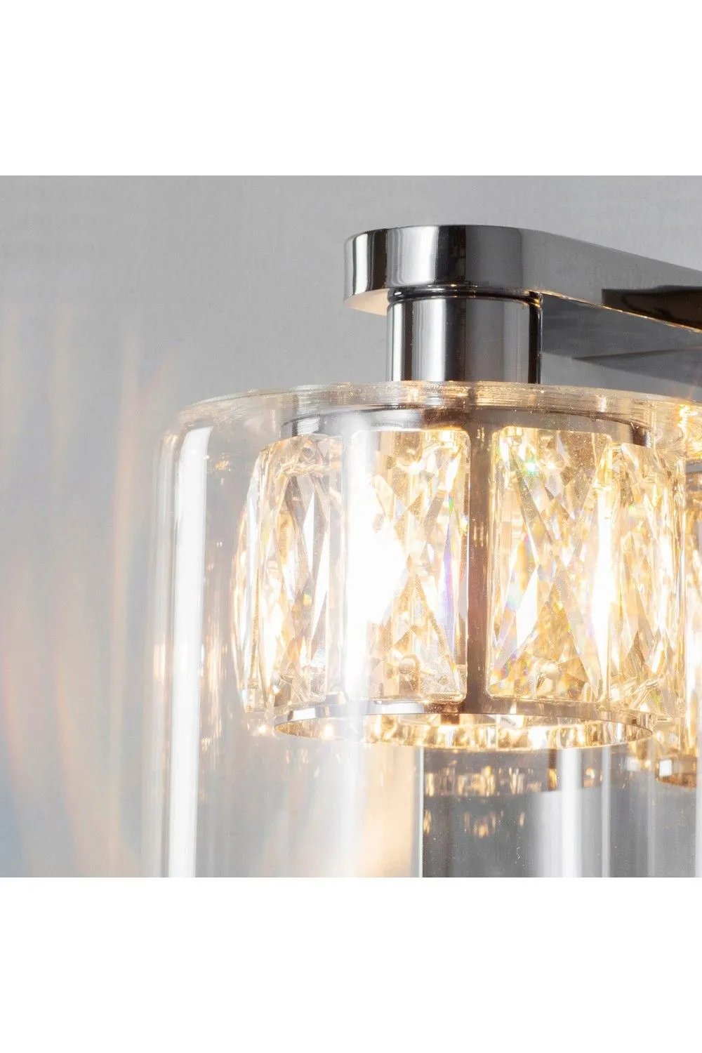 Netlighting Verina 1 Light Wall Chrome Glass G9 in Clear 4