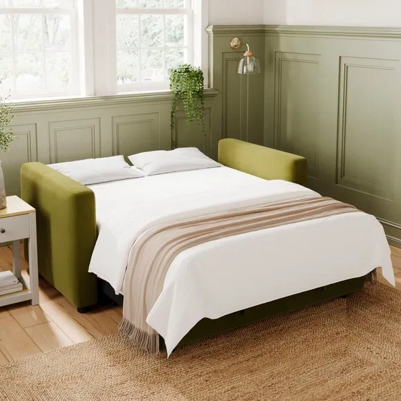 Barker Velvet 2 Seater Trundle Sofa Bed 2