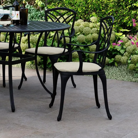 Oval 6 Seater Black Dining Set 2