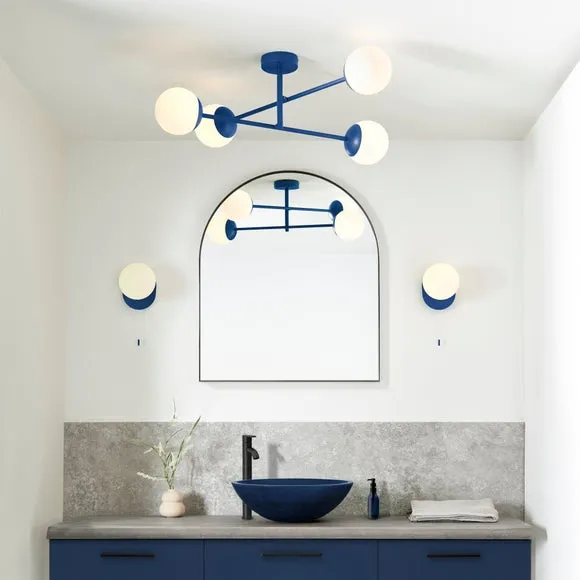 Elements Tela 4 Light Semi Flush Bathroom Ceiling Light 6