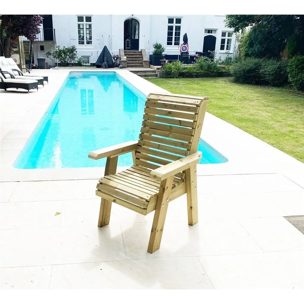 Marlborough Heavy Duty Table & Chair Set (6 Seater) in Natural 5