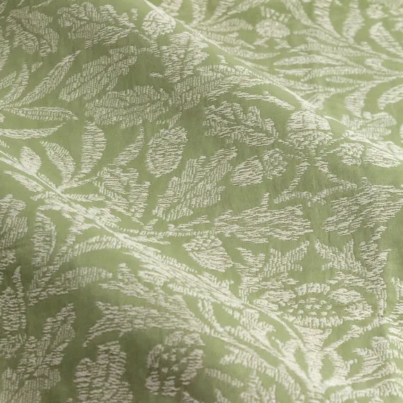 Morris & Co. Acorn Tonal Jacquard Pencil Pleat Curtains 2