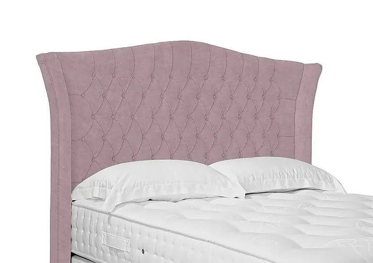 Artisan Collection Haven High Floor Standing Headboard - Double - Plush Lilac