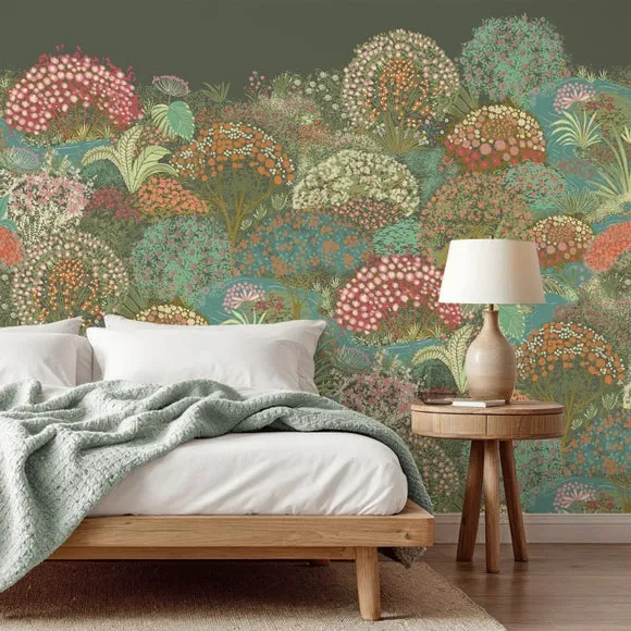 Modern Floral Garden Mural