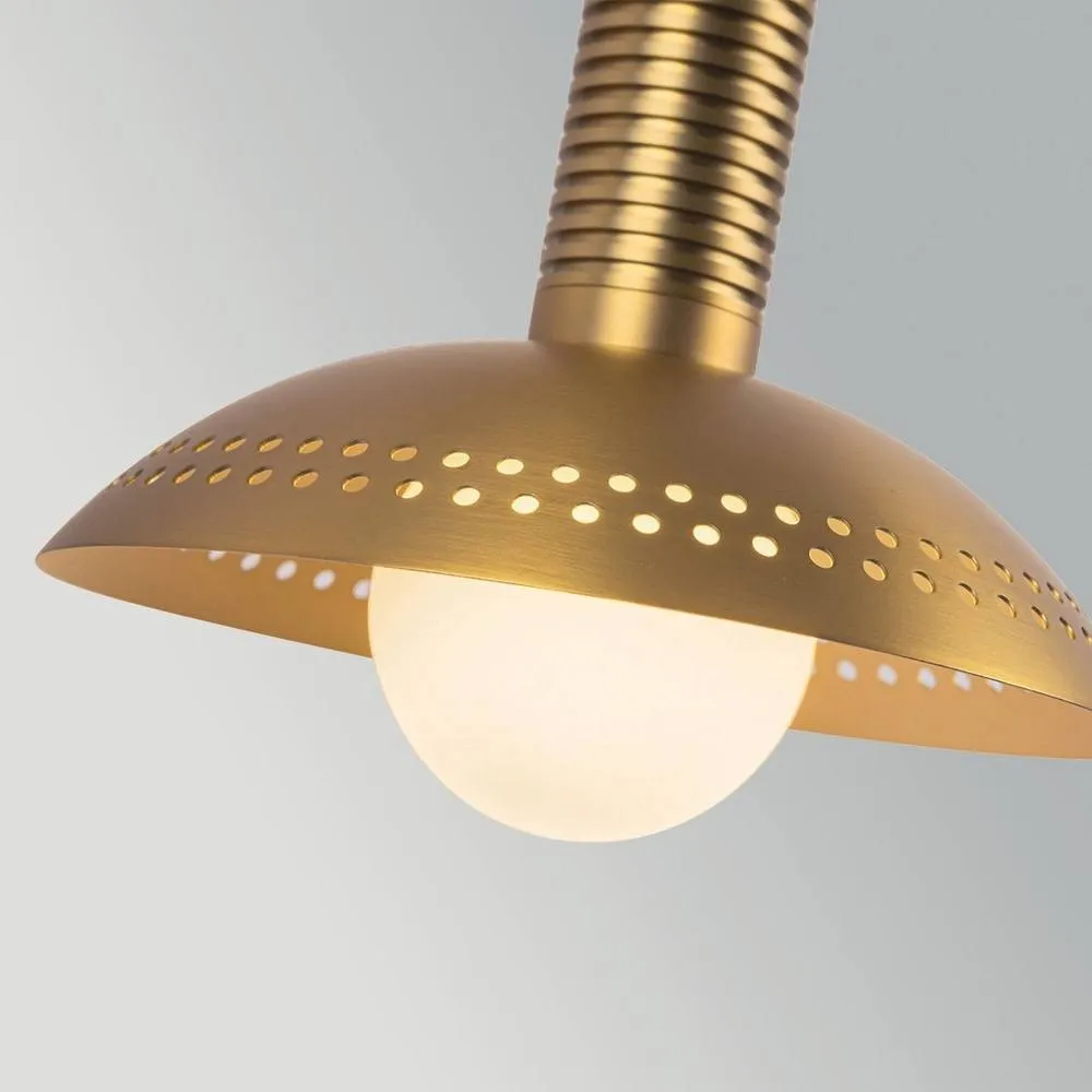 Netlighting Arden Integrated LED Wall Light Brushed Gold 3000K 4