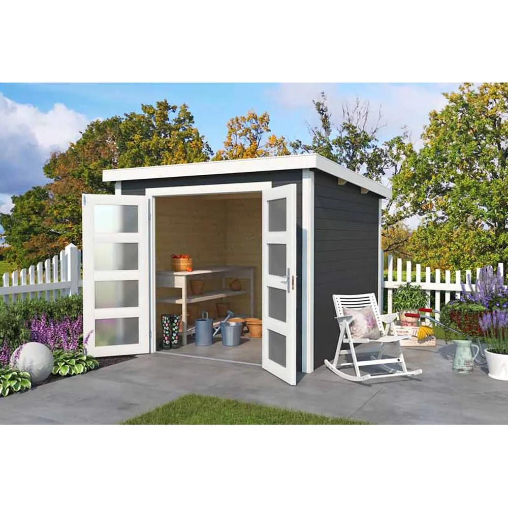 Lasita Maja Ltd Zambezi 4-Log Cabin, Garden Room, Home Office - L270xW274.7xH210.9 cm in Natural 3