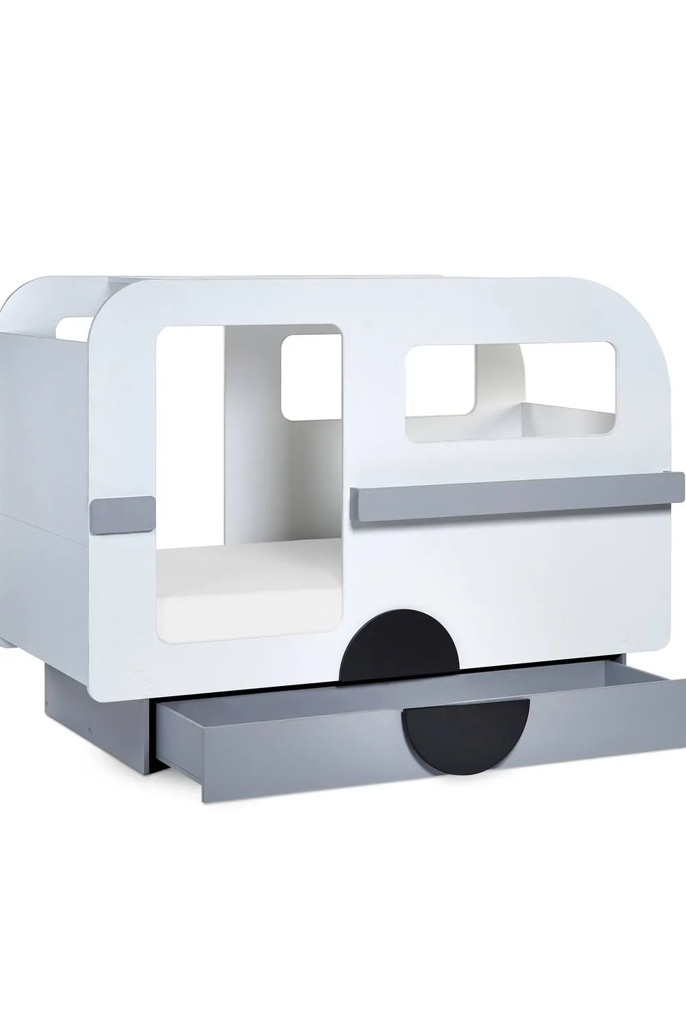 Julian Bowen Tourer Single White & Grey Caravan Bed 3