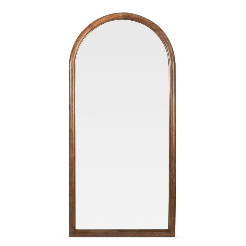 Heal's Genoa Arch Floor Mirror Walnut Finish 90 x 190cm 2