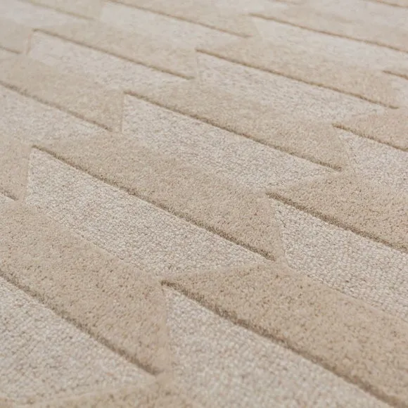 Mara Chevron Border Wool Rug 2