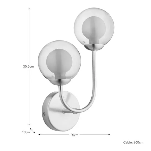 Eliza 2 Light Wall Light 6