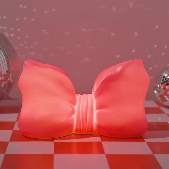 The Feel Good Club Hot Pink Bow Shaped USB Lamp 2