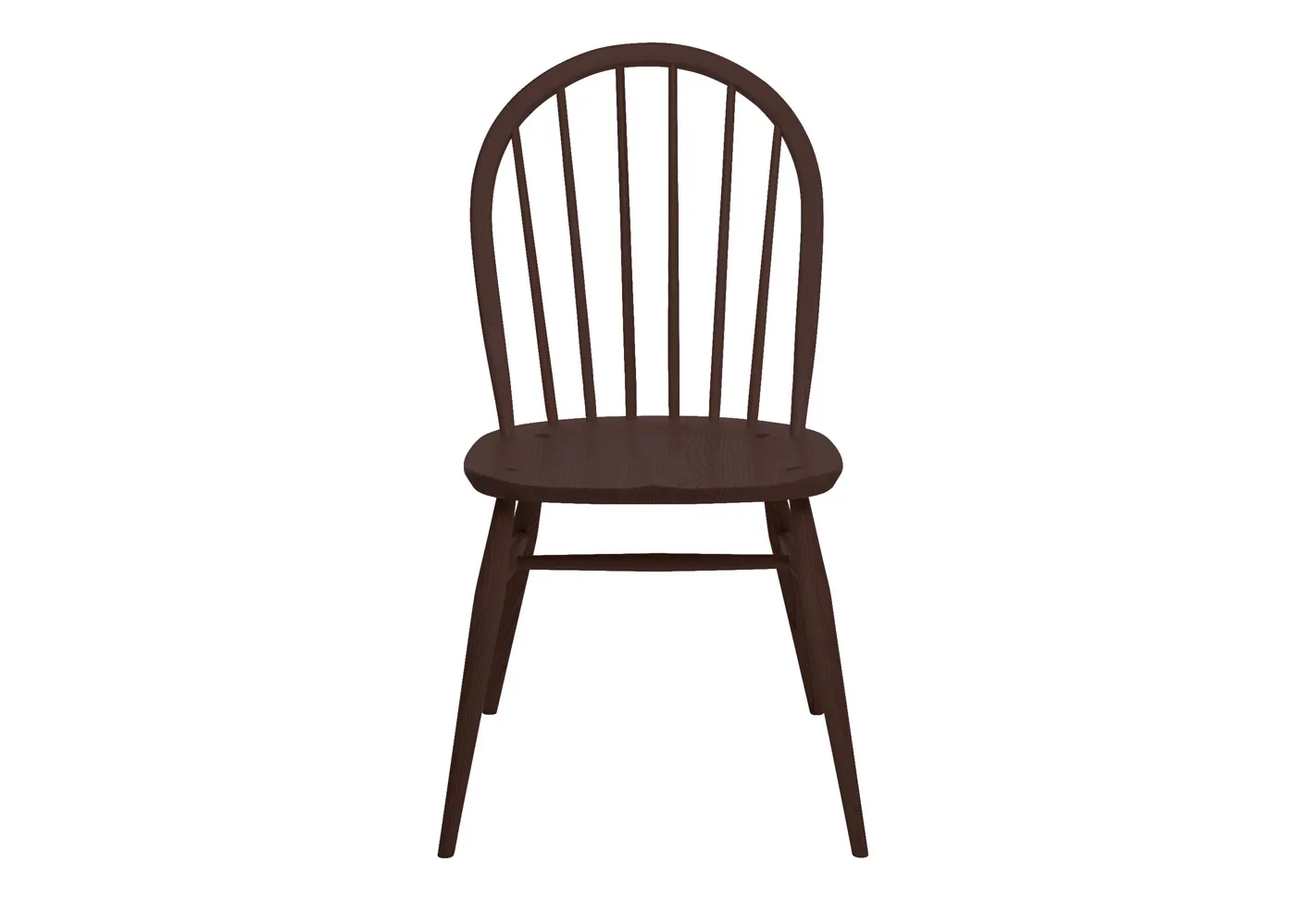 Ercol Windsor Chair Dark Wood Oak 1
