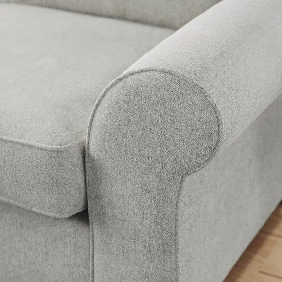 Flori Soft Chenille Corner Chaise Sofa 5